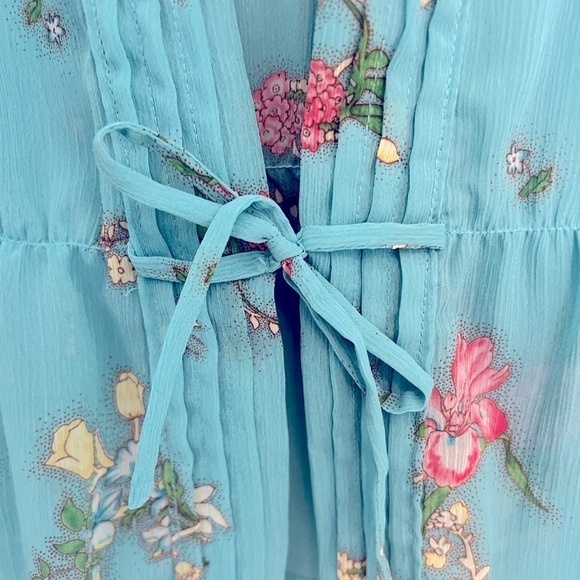 Old Navy Floral Spring Top Kimono cardigan y2k vintage Size L - Picture 3 of 4